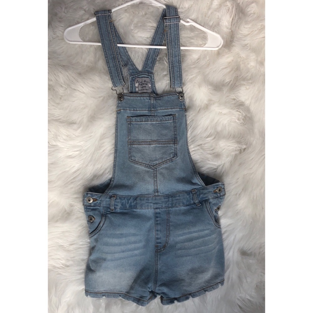 Denim Shorts Overalls